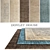 Luxurious Carpets by DOVLET HOUSE - 5-Piece Set (Part 305) 3D model small image 1