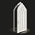 Elegant Gothic Door Design 3D model small image 3