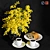 Gourmet Breakfast Set with Poppy Seed Bun & Coffee 3D model small image 1