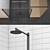 Modo New Black Frame Shower: Industrial Elegance 3D model small image 3