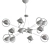 Cosmic Elegance Pendant Light 3D model small image 2