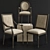 Vintage Velvet Armchair 3D model small image 1