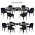 Minimalist Dining Set: Meridiani 3D model small image 1