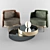 Elegant Minotti Tape Armchair 3D model small image 1