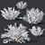 Frozen Forsythia Collection - 7 Sizes 3D model small image 1