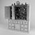 Elegant Wall Shelf Decor 3D model small image 3