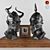 3D Sculpture Decoration Set 3D model small image 1