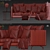 Elegant Osaka Sofa by BoConcept 3D model small image 3
