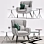 Baxter Dolly Armchair: Modern Comfort 3D model small image 2