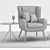 Baxter Dolly Armchair: Modern Comfort 3D model small image 3