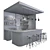 Loft Bar Furniture Set 3D model small image 3