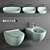 Catalano Colori Collection: Sleek and Stylish Bathroom Fixtures 3D model small image 1