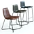 West Elm Slope Leather Chairs: High-Detailed 3D Models 3D model small image 2