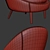 Emerald Green Velvet Armchair 3D model small image 3