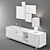 Contemporary Lacquered Sideboard: Visionnaire HORIZON 3D model small image 2