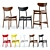 West Elm Cafe Chairs: Classic Style 3D model small image 1