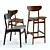 West Elm Cafe Chairs: Classic Style 3D model small image 2