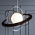 Apogee F5513: Elegant Metal and Glass Pendant Light 3D model small image 1