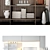 Decorative TV Wall Unit 3D model small image 3