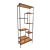 Metal Frame Wood Shelf Rack 3D model small image 1