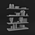 Bambury Large Bookcase: Sleek and Stylish Storage 3D model small image 2