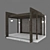 Garden Retreat: Alcove Pergola Bower 3D model small image 1