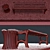 Winter Bench & Sidewalk Bundle 3D model small image 3