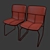 Luxury Leolux Ditte Dining Chair Set 3D model small image 2