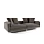 Ventura Extra Deep Sofa: Plush Comfort in Elegant Design 3D model small image 1