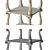 Olivia Mini Square Shelf: Handcrafted Decor by Romano Home 3D model small image 3