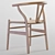 Scandinavian Style Wishbone Chair 3D model small image 2