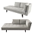 Midcentury Dunbar Chaise Lounge 3D model small image 1