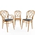 Elegant TON Arm Chairs 3D model small image 1
