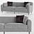 Modern Hillcrest Sofa: Luxury by Kelly Wearstler 3D model small image 1