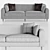 Modern Hillcrest Sofa: Luxury by Kelly Wearstler 3D model small image 2