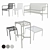  HAY Palissade Outdoor Furniture - Sleek and Stylish Patio Seating Solution 3D model small image 1