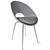 Modern Orb Leather Chair: Silhouette Set 3D model small image 3