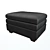 Gleason Ottoman: Stylish and Compact 3D model small image 1