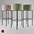 Panama Bar Stool: Stylish and Durable 3D model small image 1