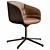Elegant Kyo Dining Chair 3D model small image 1