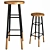 Modern Emery Counter Stools 3D model small image 1