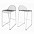 Elegant Bloomingville Friend Bar Chair 3D model small image 3