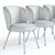 Sleek West Elm Greer Dining Chair 3D model small image 3