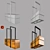 Rustic Wood Lamp 3D model small image 3