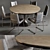 Modern Dining Set: Powell Tulip Table & Alice Chair 3D model small image 1