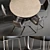 Modern Dining Set: Powell Tulip Table & Alice Chair 3D model small image 2