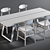 Stylish Dining Set: Yukon Table & Vernon Chairs 3D model small image 3