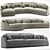 Modular Sofa Flexform ALFRED: Versatile Comfort 3D model small image 1