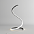 Elegant Spiral Table Lamp 3D model small image 1