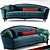 Vintage-style Altavilla Novecento Sofa 3D model small image 2